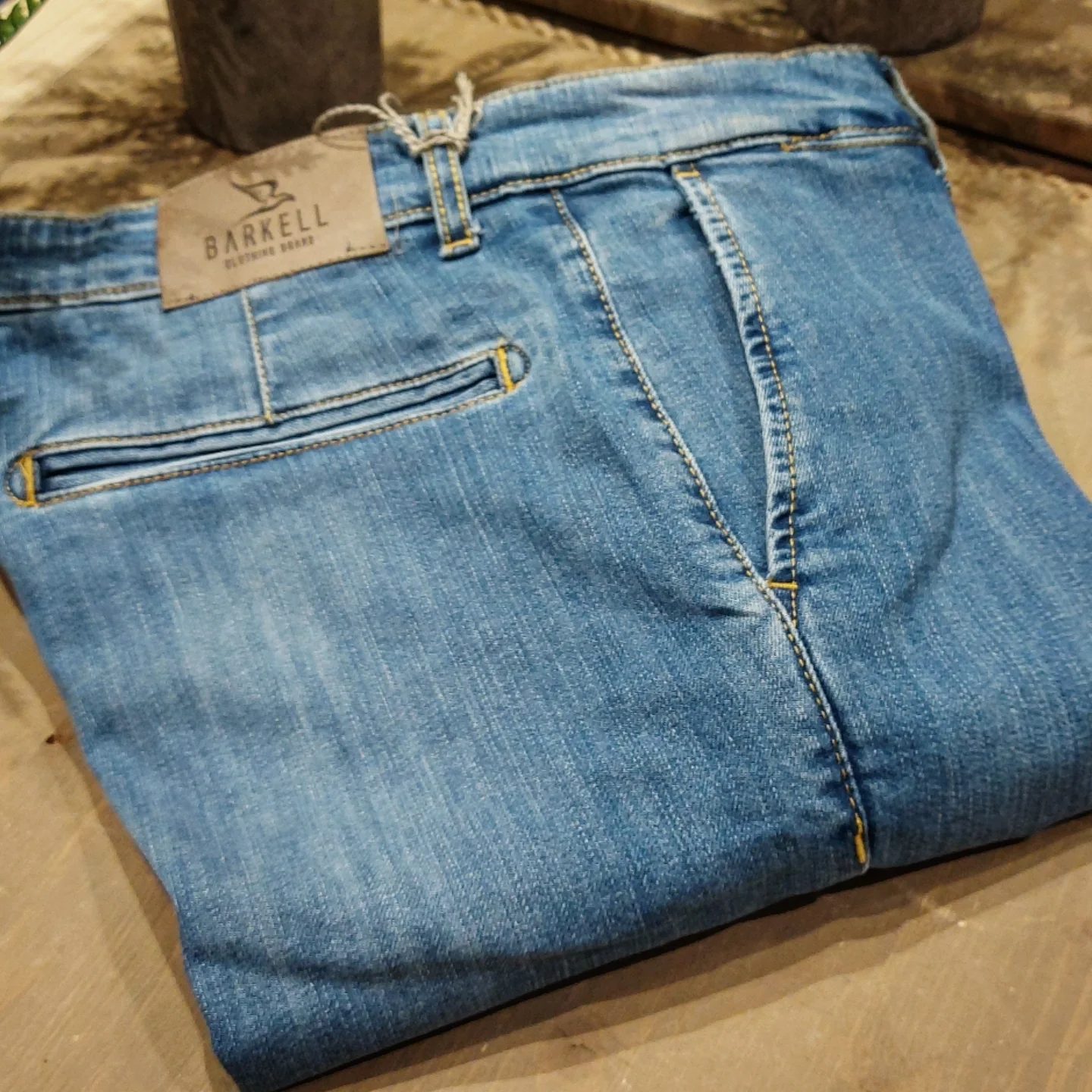 Jeans Modello Chinos Lavaggio Super Stone Wash