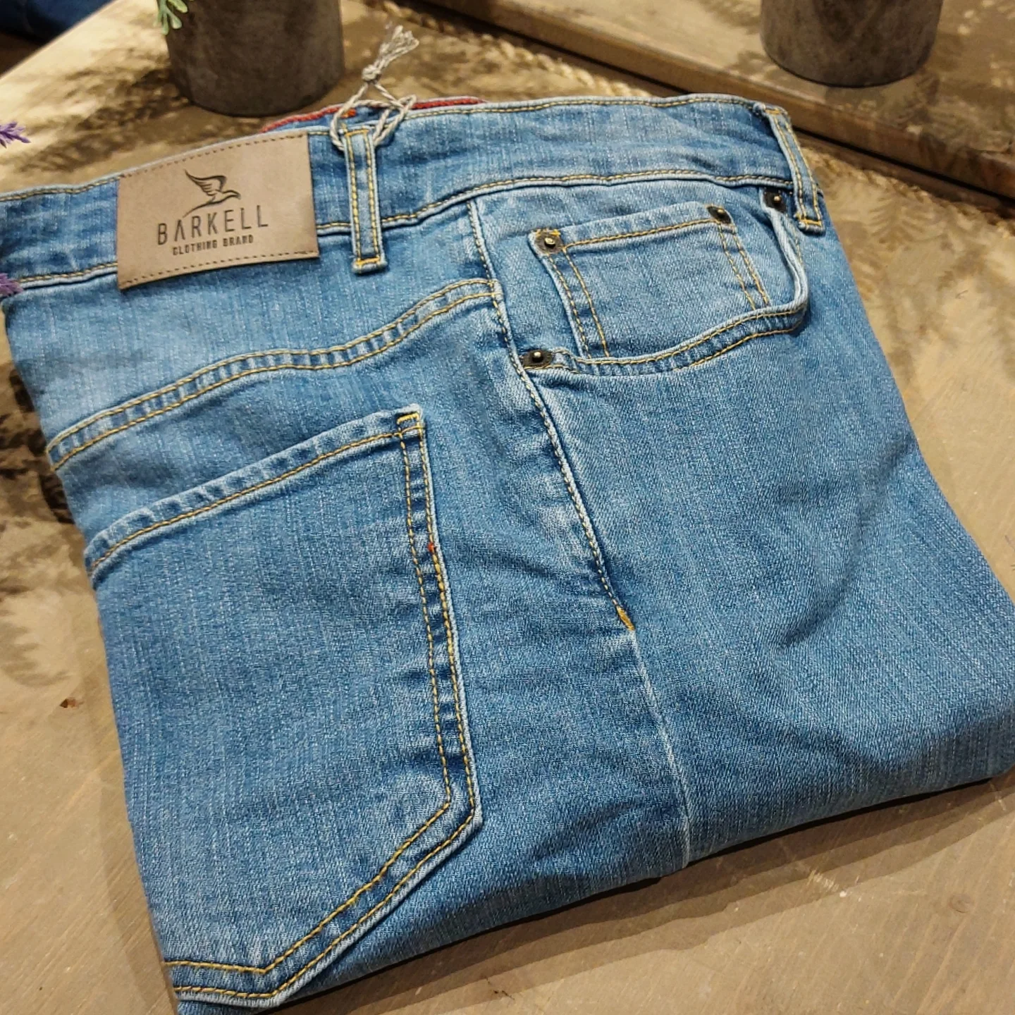 Jeans Modello Cinque Tasche Lavaggio Used Wash