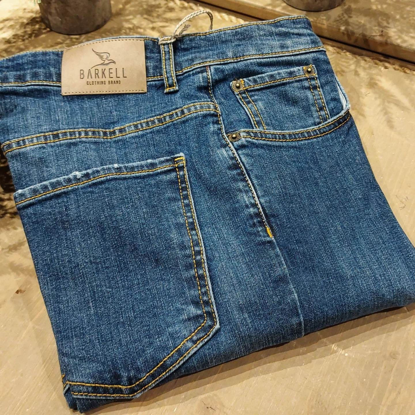 Jeans Modello Cinque Tasche Lavaggio Stone Wash Micro Abraso