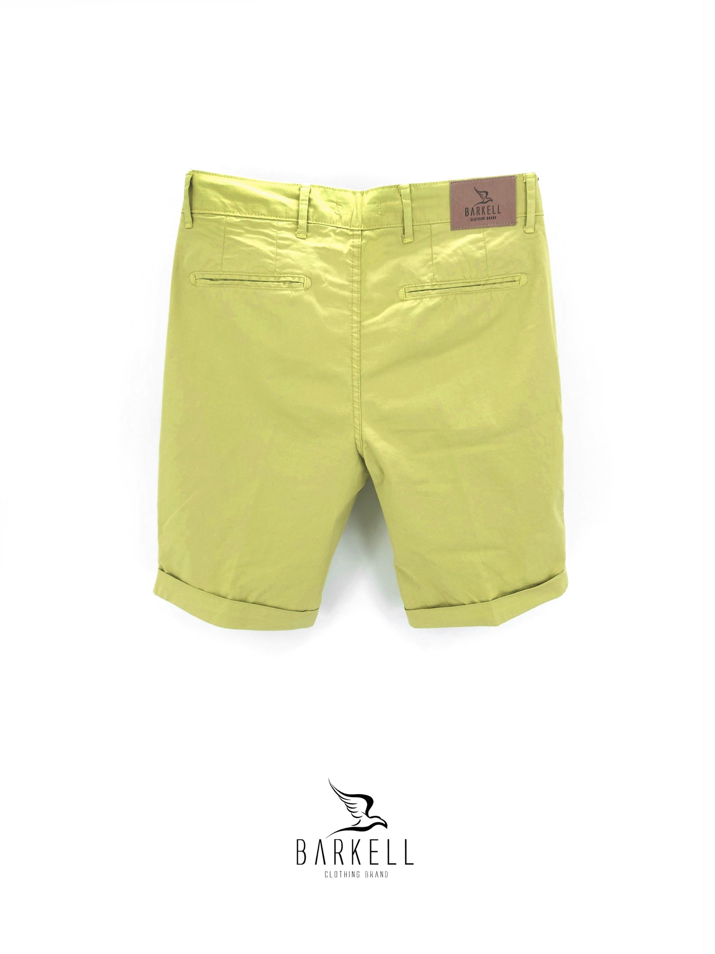 Bermuda Verde Aloe Modello Chinos in Cotone Gabardina