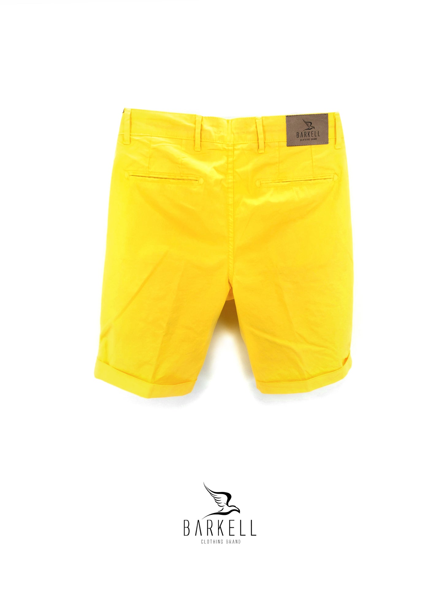 Bermuda Giallo Modello Chinos in Cotone Gabardina