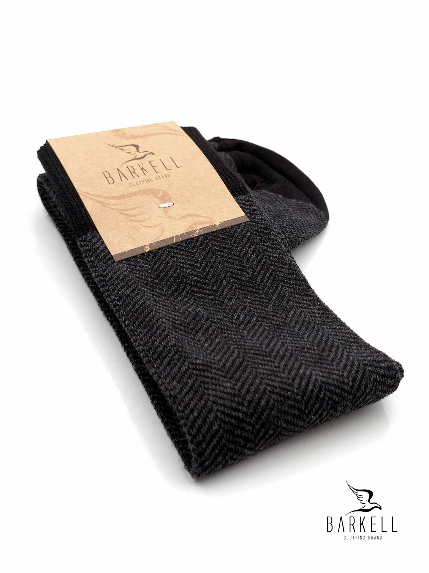 Calza Lunga In Caldo Cotone di Alta Qualità Fondo Grigio Fantasia Resca