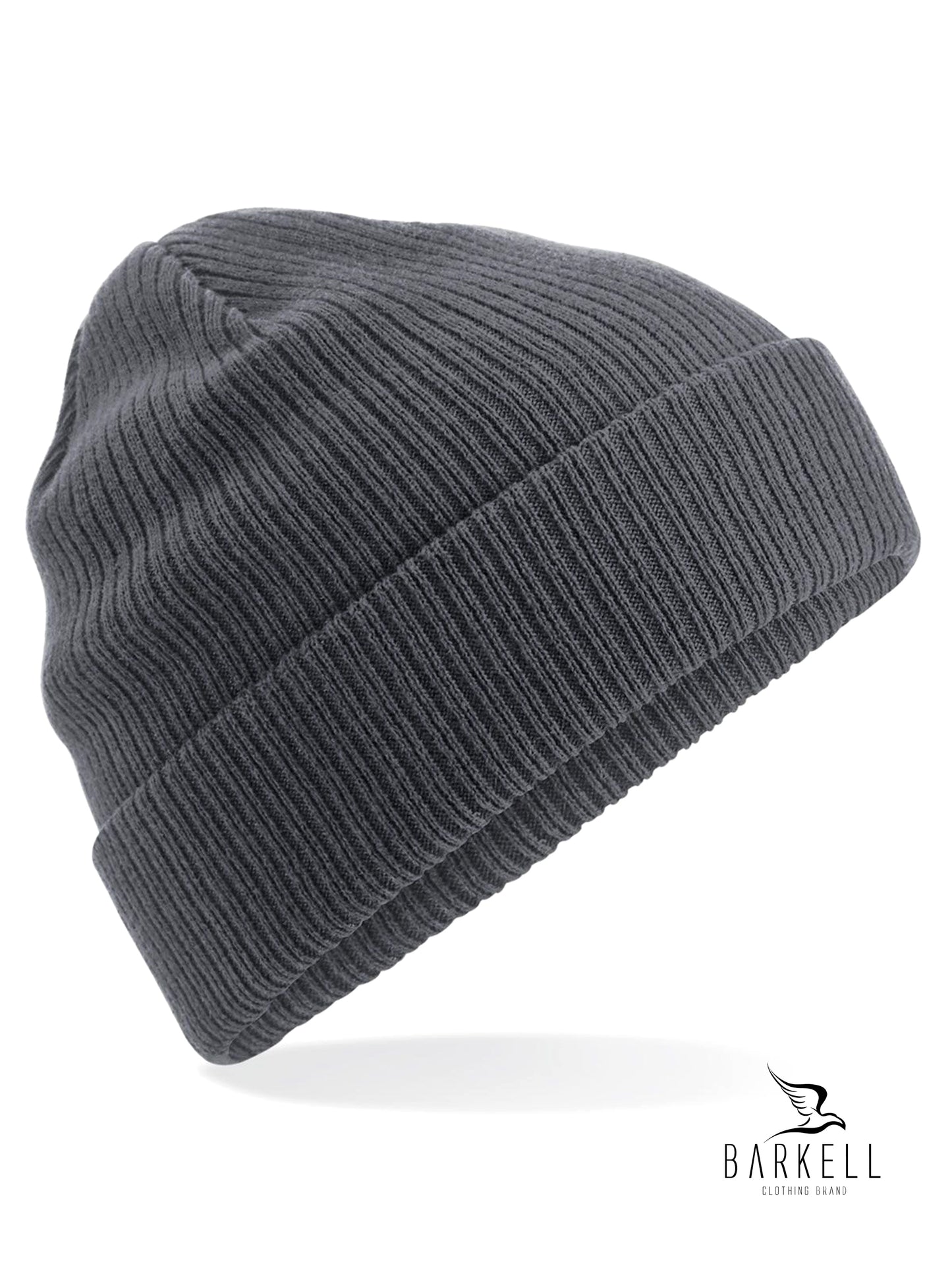 Cappello a Coste in Puro Caldo Cotone Organico Colore Grigio