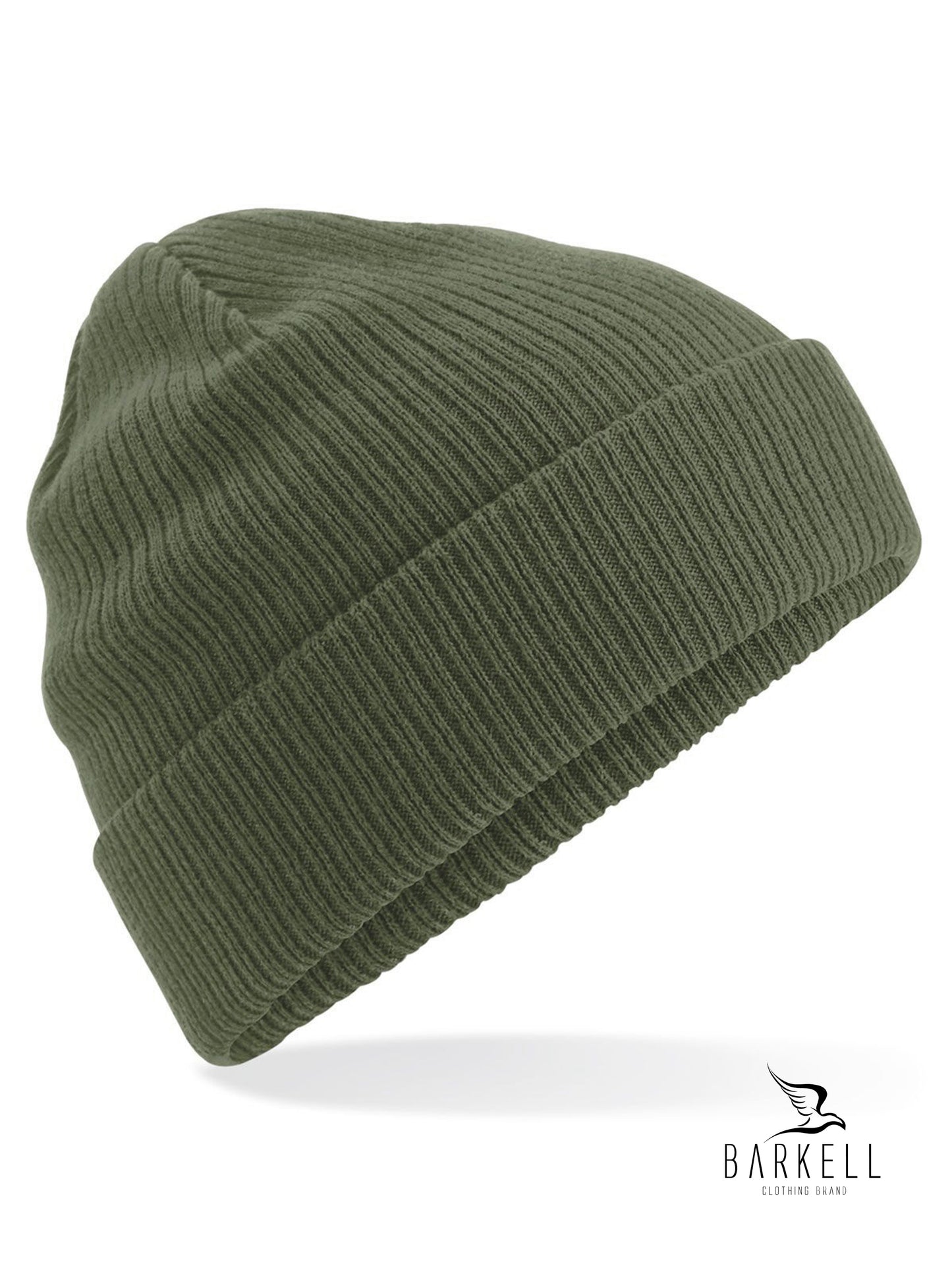 Cappello a Coste in Puro Caldo Cotone Organico Colore Verde Oliva