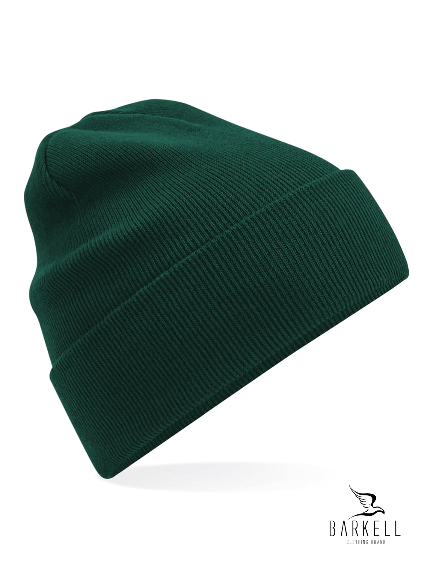 Cappello a Costine in Puro Caldo Cotone Organico Colore Verde Bottiglia