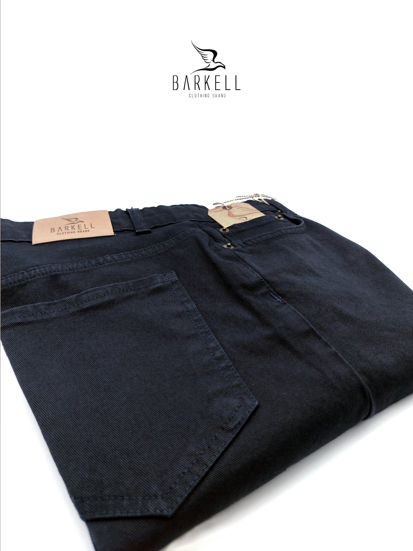 Pantalone Blu Modello Jeans Cinque Tasche in Cotone Drill