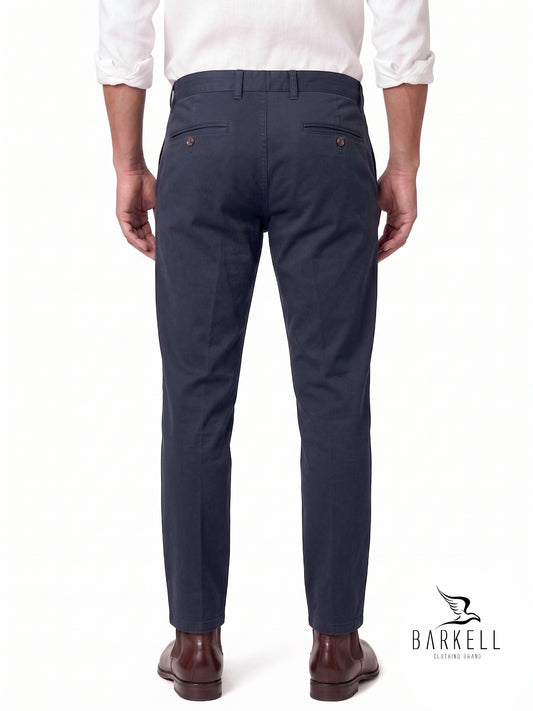 Pantalon Modèle Chino Beige en Gabardine de Coton