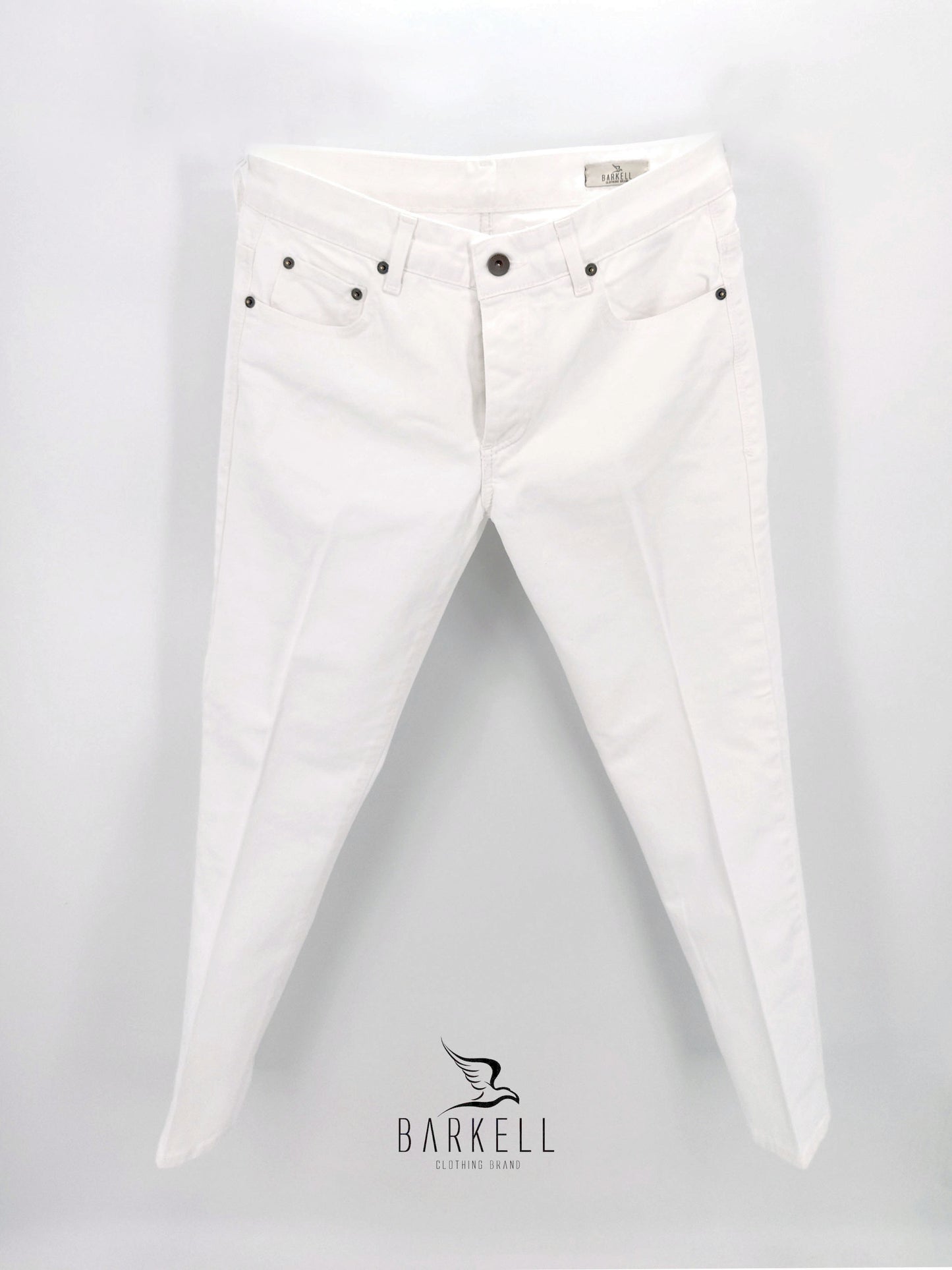 Jeans Modello Cinque Tasche Bianco