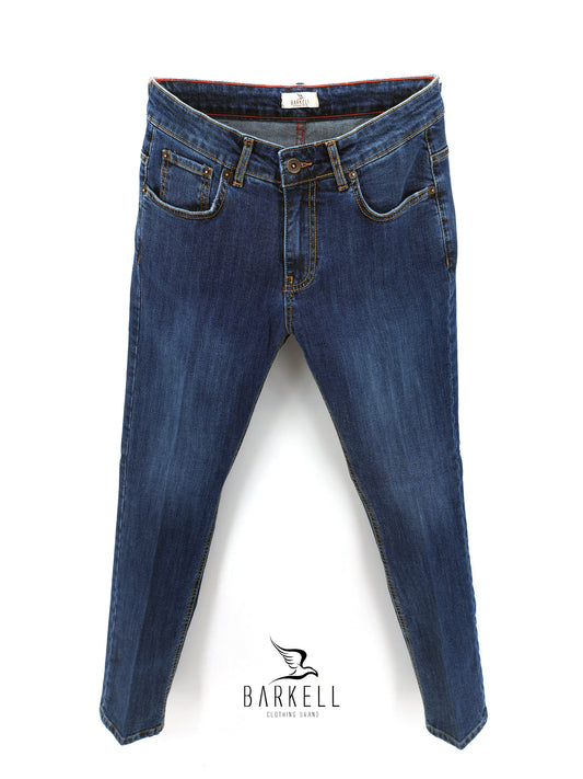 Jeans Modello Cinque Tasche Lavaggio Stone Wash Micro Abraso