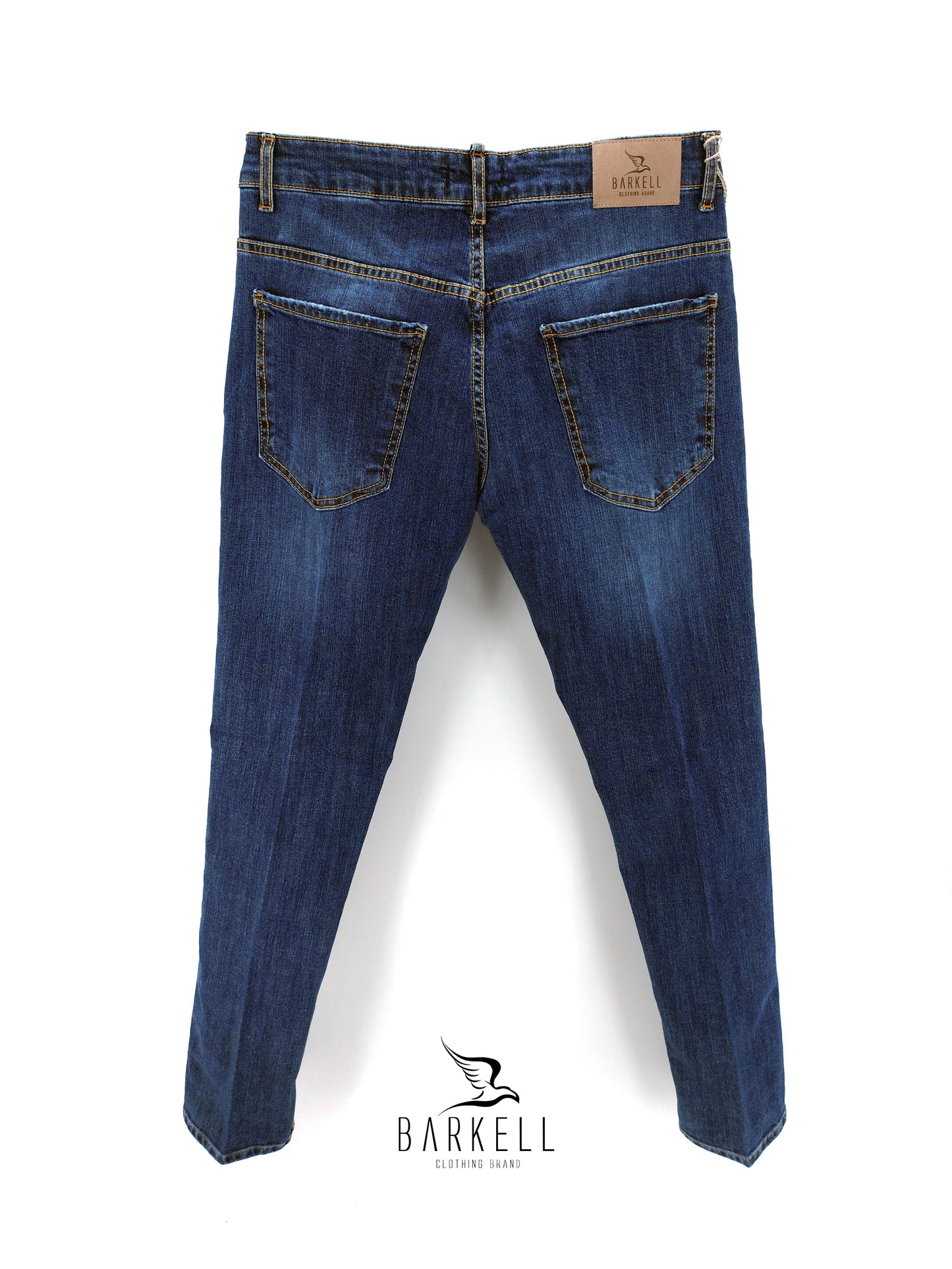 Jeans Modello Cinque Tasche Lavaggio Stone Wash Micro Abraso