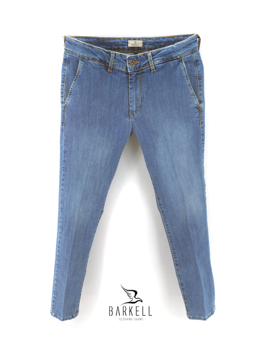 Jeans Modello Chinos Lavaggio Super Stone Wash