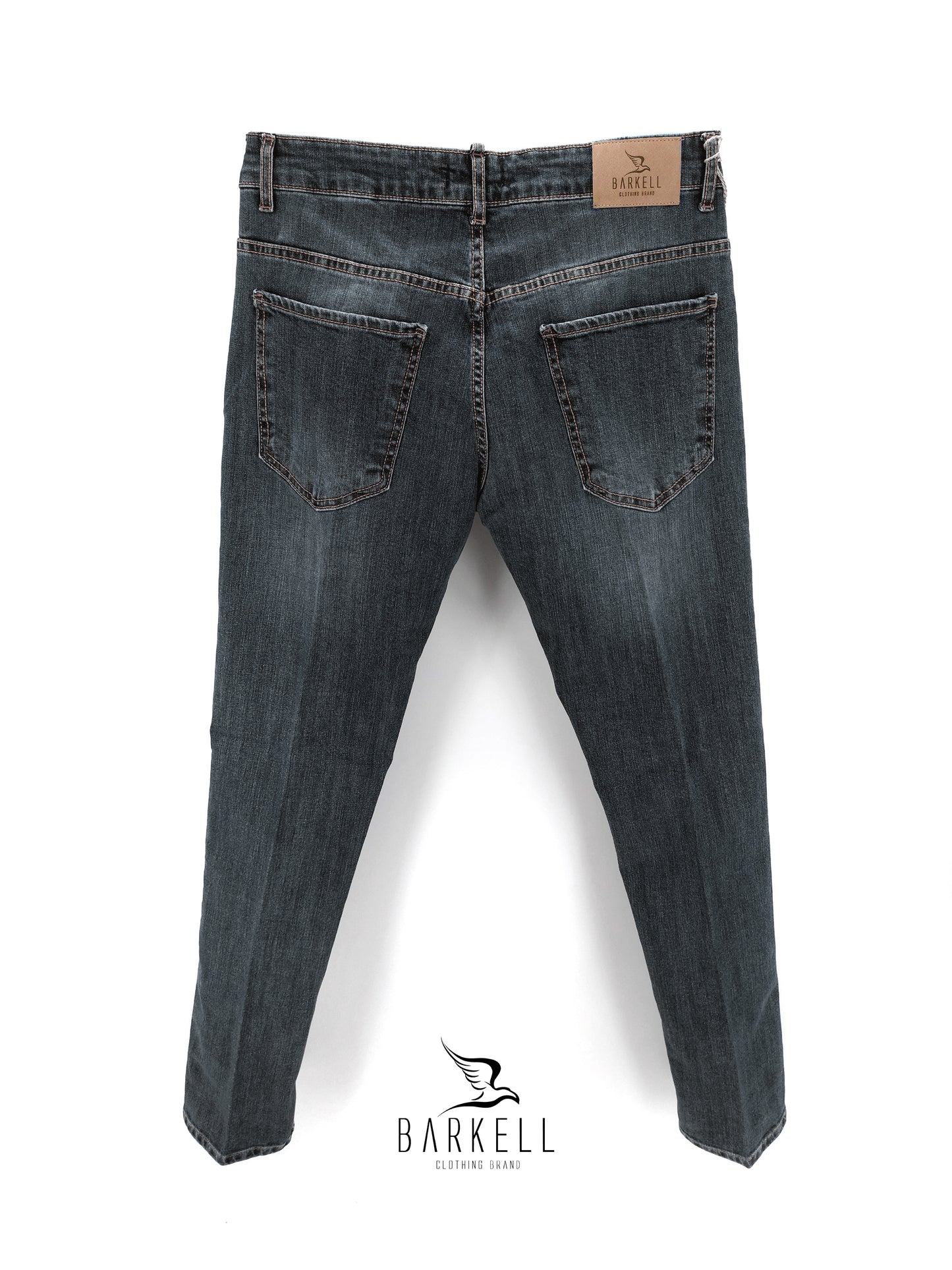Jeans Modello Cinque Tasche Lavaggio Stone Wash al Tè