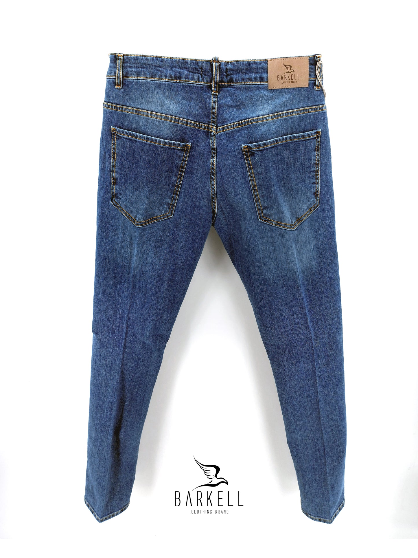 Jeans Modello Cinque Tasche Lavaggio Super Stone Wash