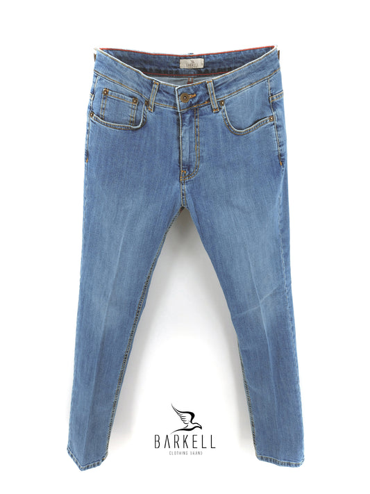 Jeans Modello Cinque Tasche Lavaggio Used Wash