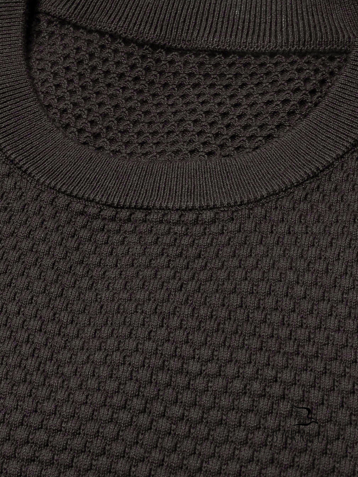 Crewneck Sweater in Brown Wool Blend