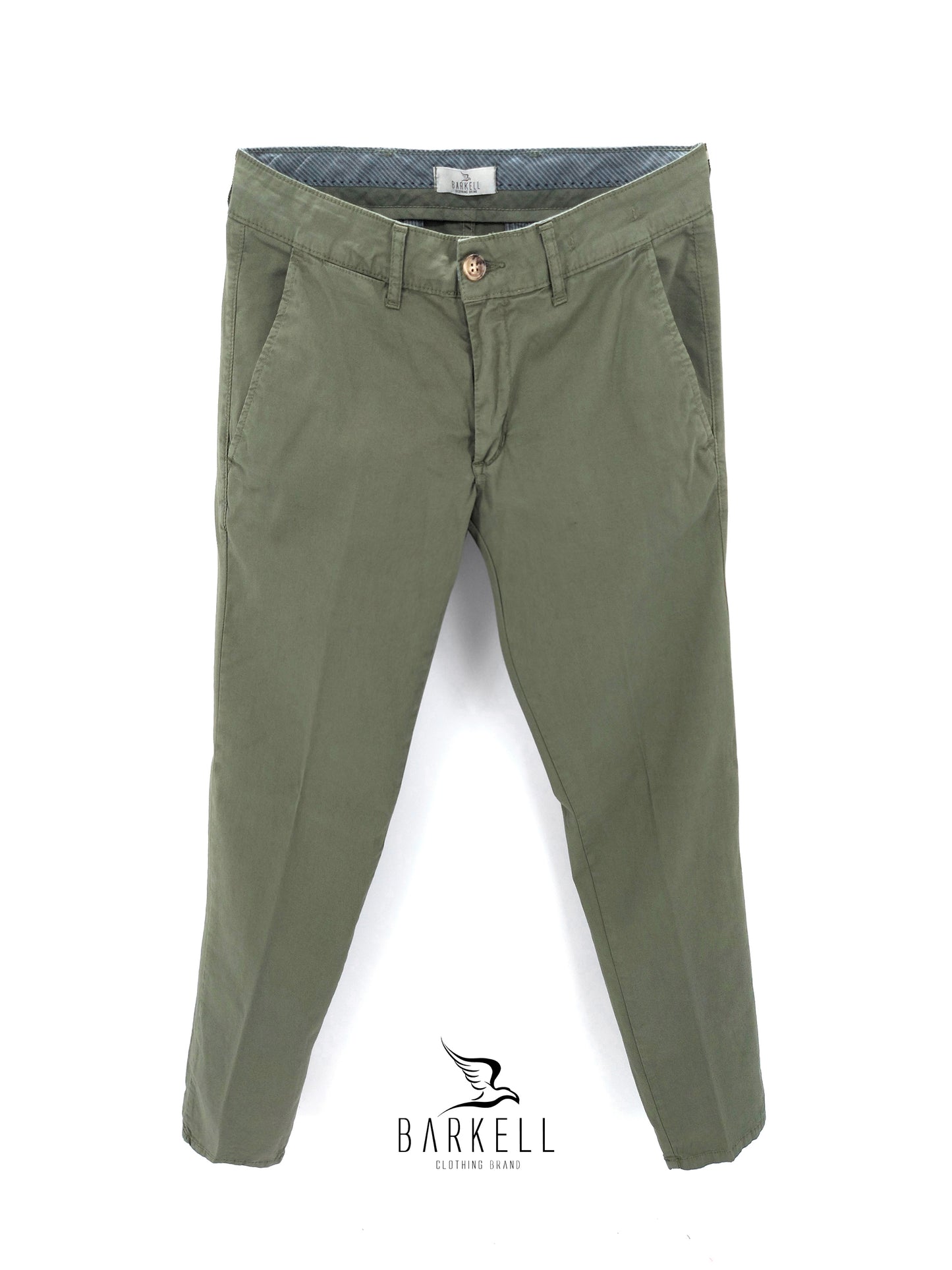 Pantalone Salvia Modello Chinos in Cotone Gabardina
