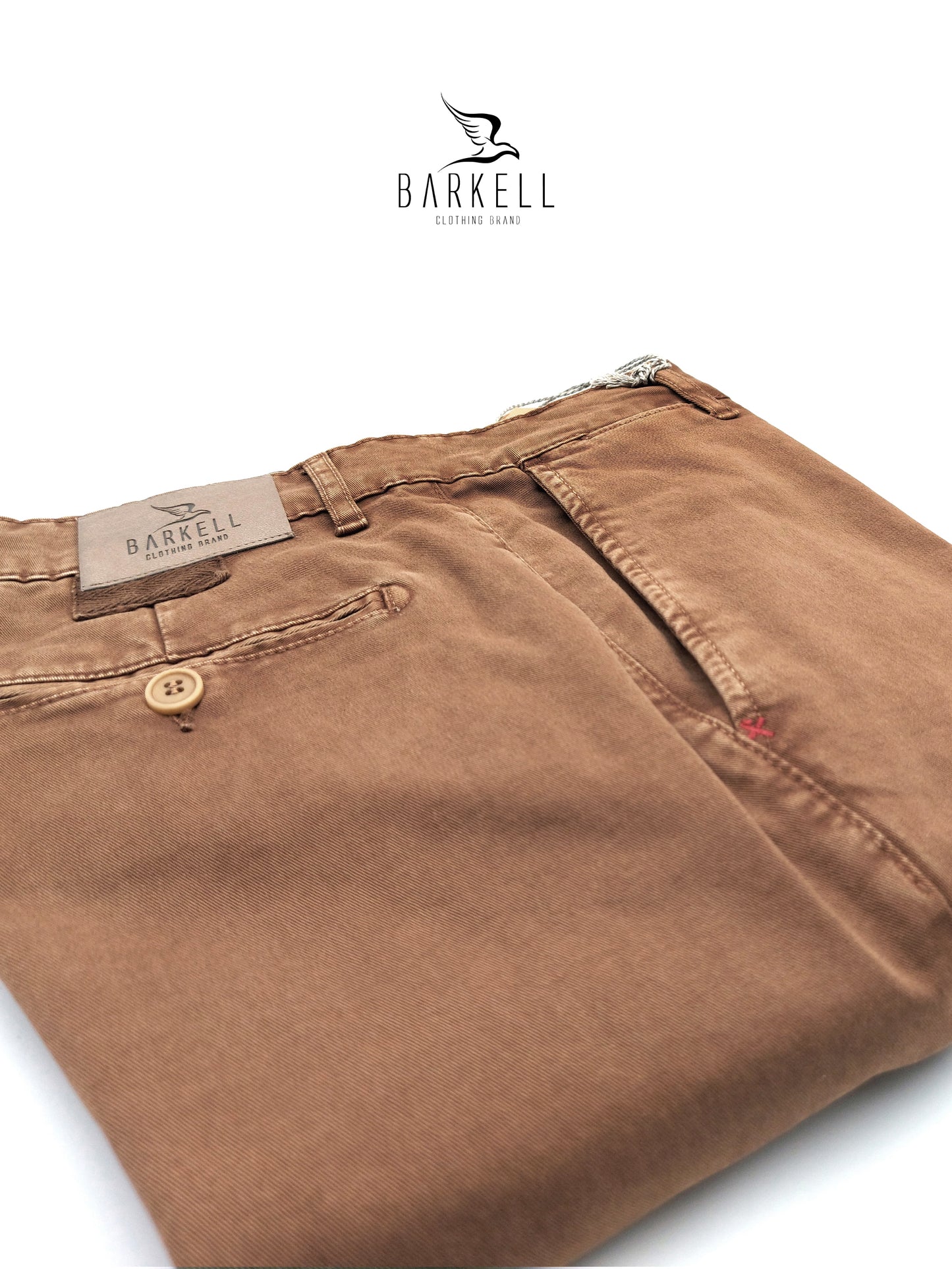 Pantalone Mattone Modello Chinos in Cotone Gabardina Ice Vintage