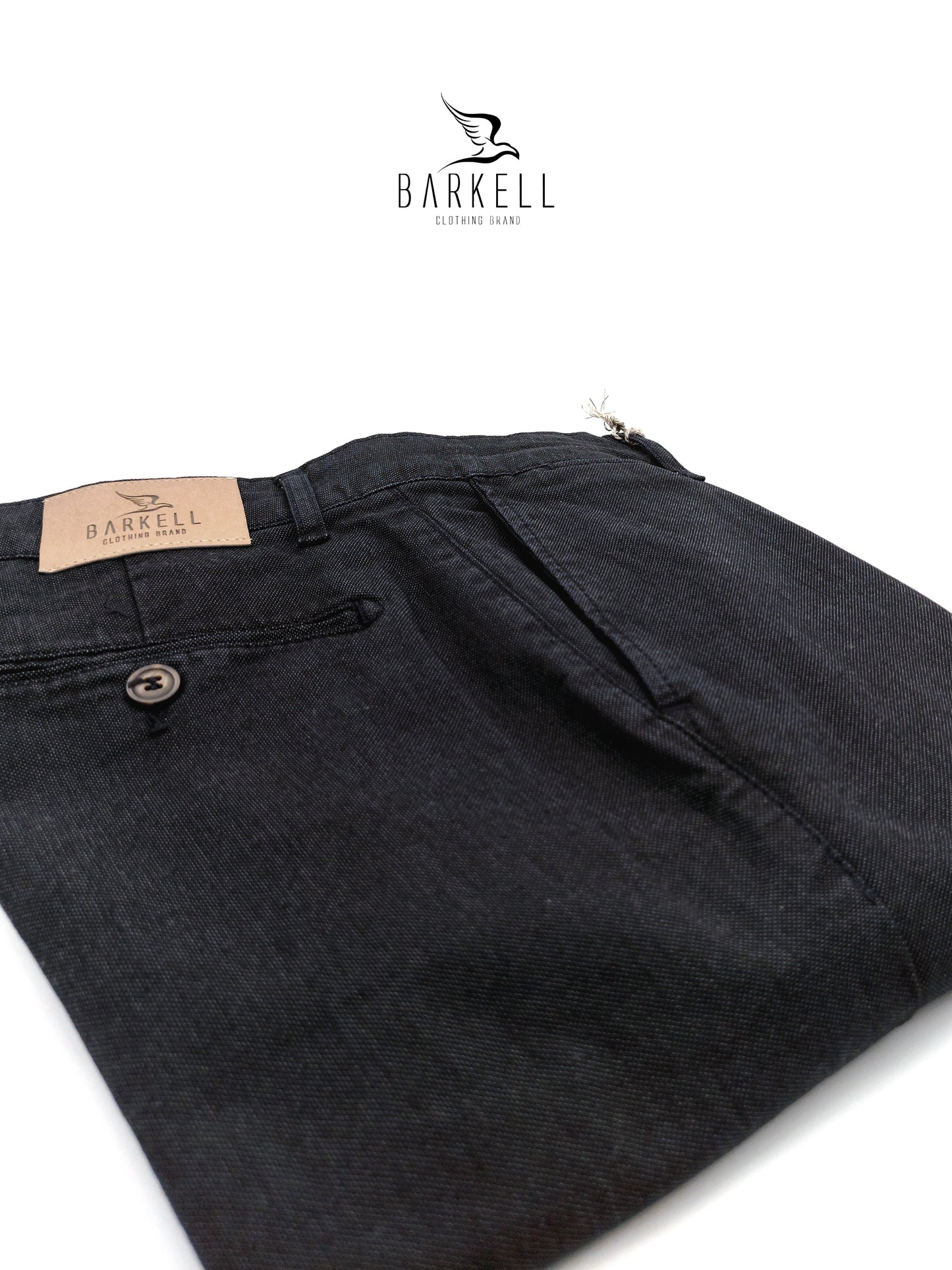 Pantalone Blu Modello Chinos in Cotone Microfantasia Pernice