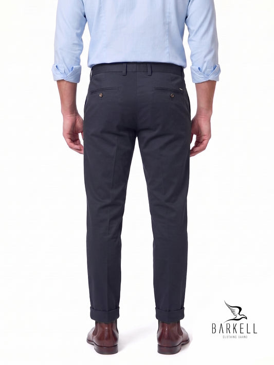 Pantalon Modèle Chino Beige en Gabardine de Coton