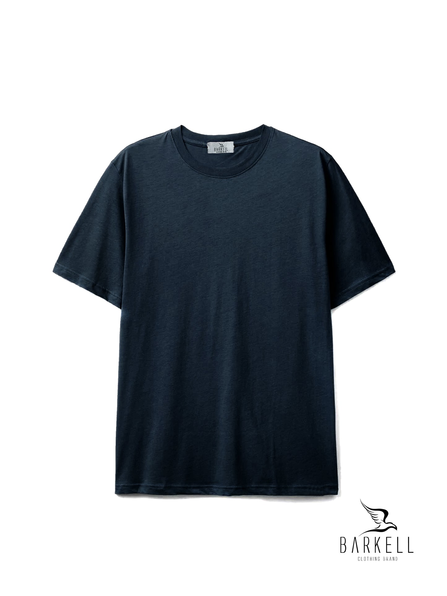 T-Shirt Girocollo in Jersey Lomellina Color Blu