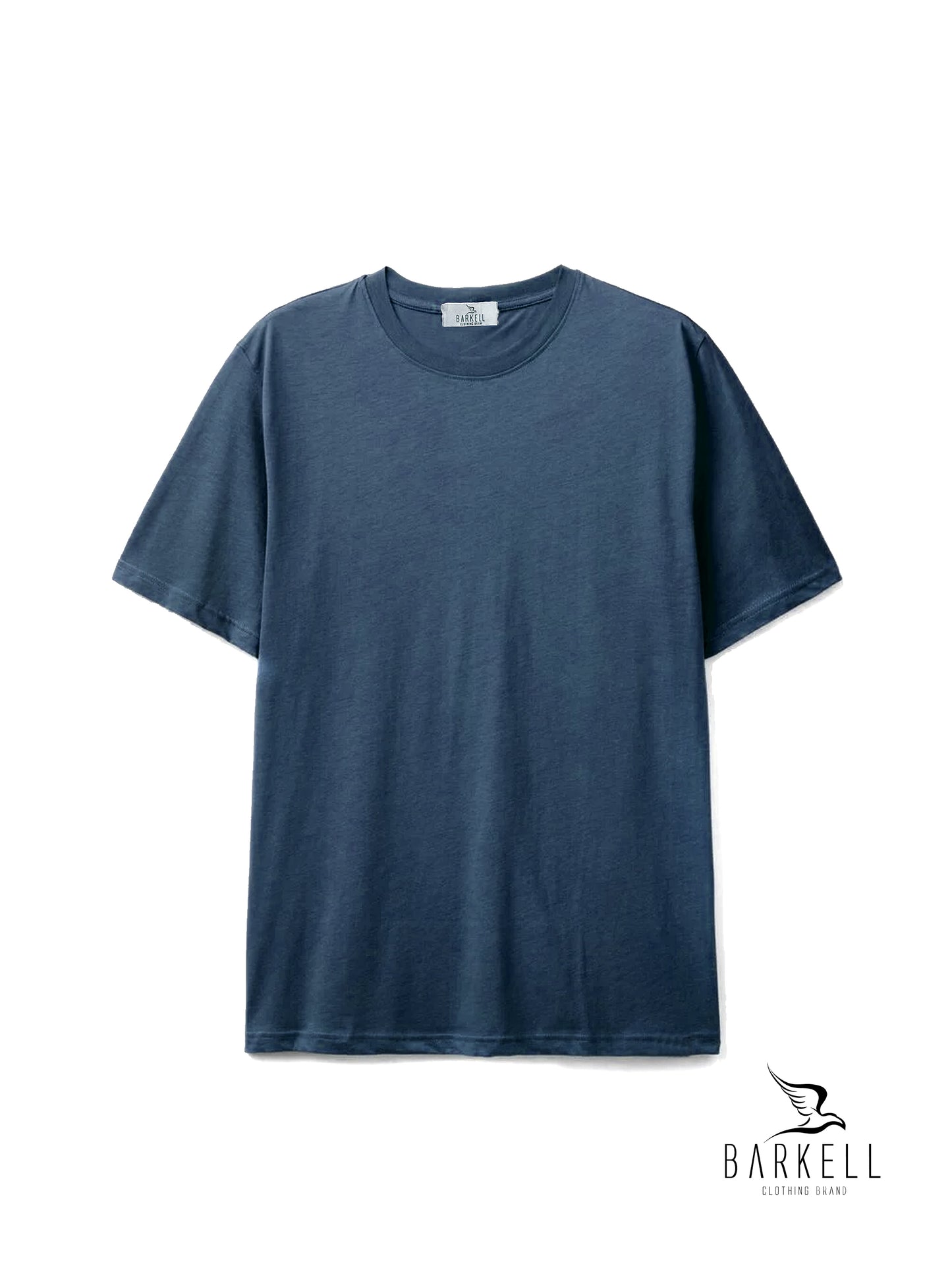 T-Shirt Girocollo in Jersey Lomellina Color Indaco