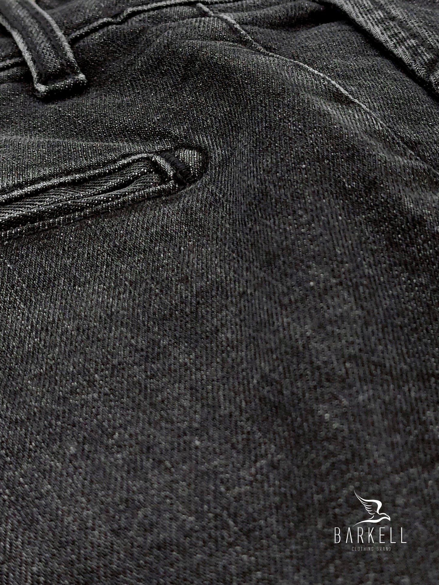 Jeans Modello Chinos Lavaggio Stone Wash Black