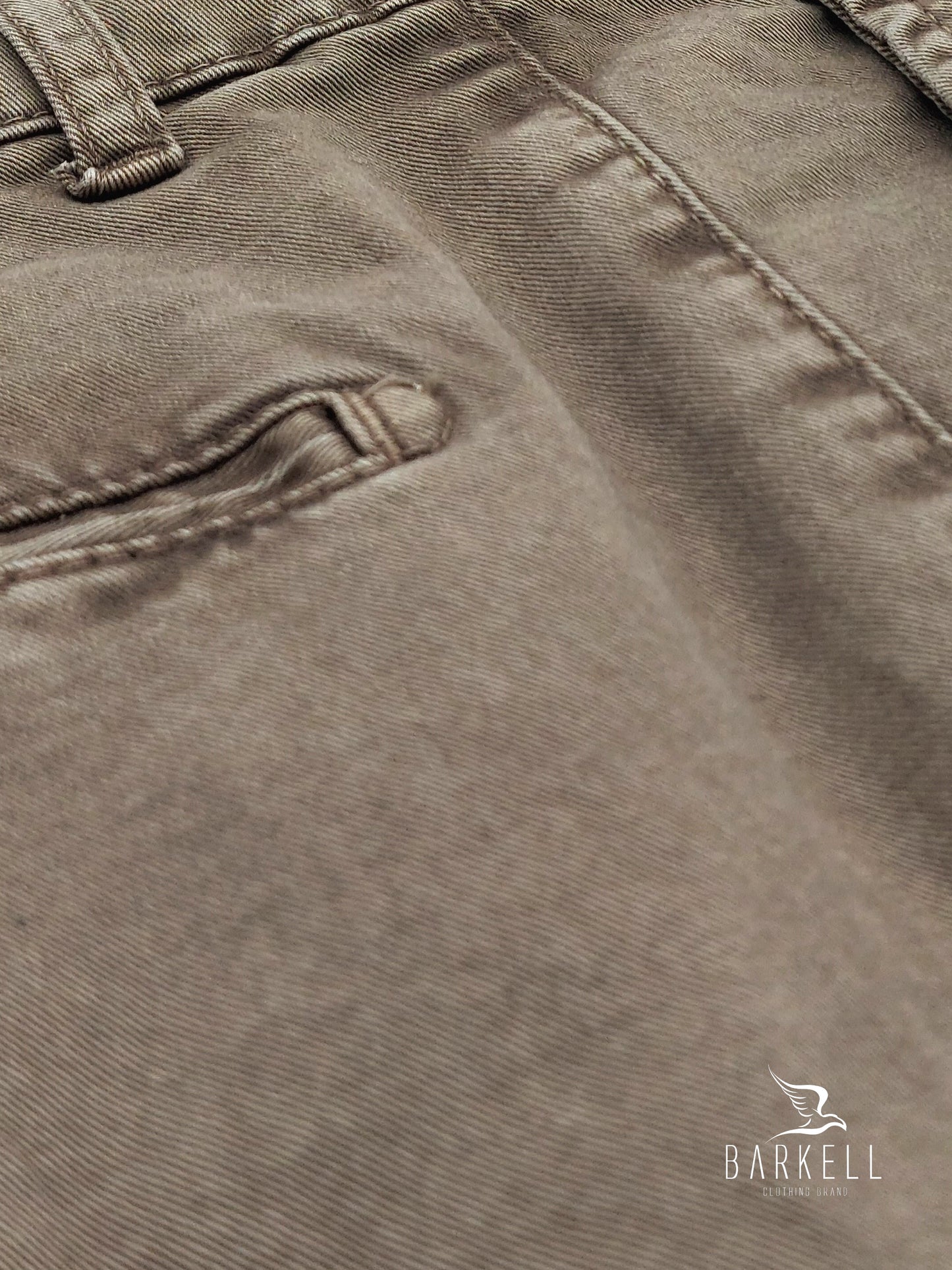 Pantalone Fango Modello Chinos in Cotone Gabardina Ice Vintage