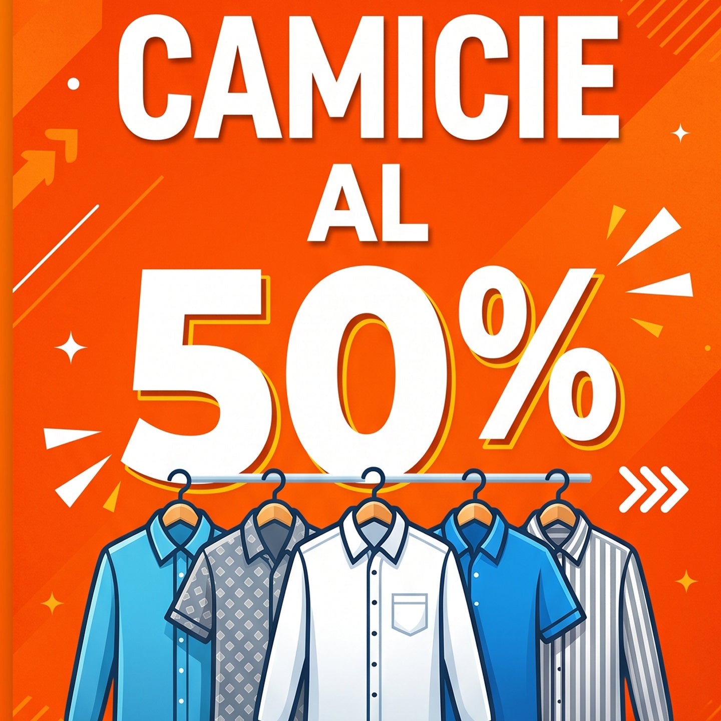 Camicie al 50%