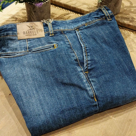 Jeans Modello Chinos Lavaggio Stone Wash Micro Abraso