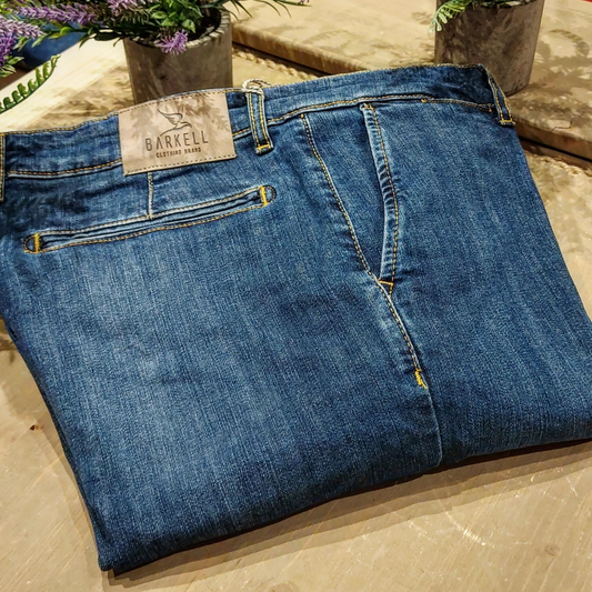 Jeans Modello Chinos Lavaggio Stone Wash
