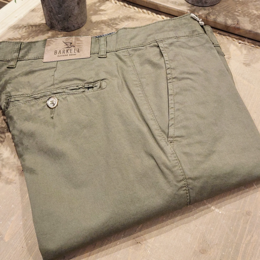 Pantalone Salvia Modello Chinos in Cotone Gabardina