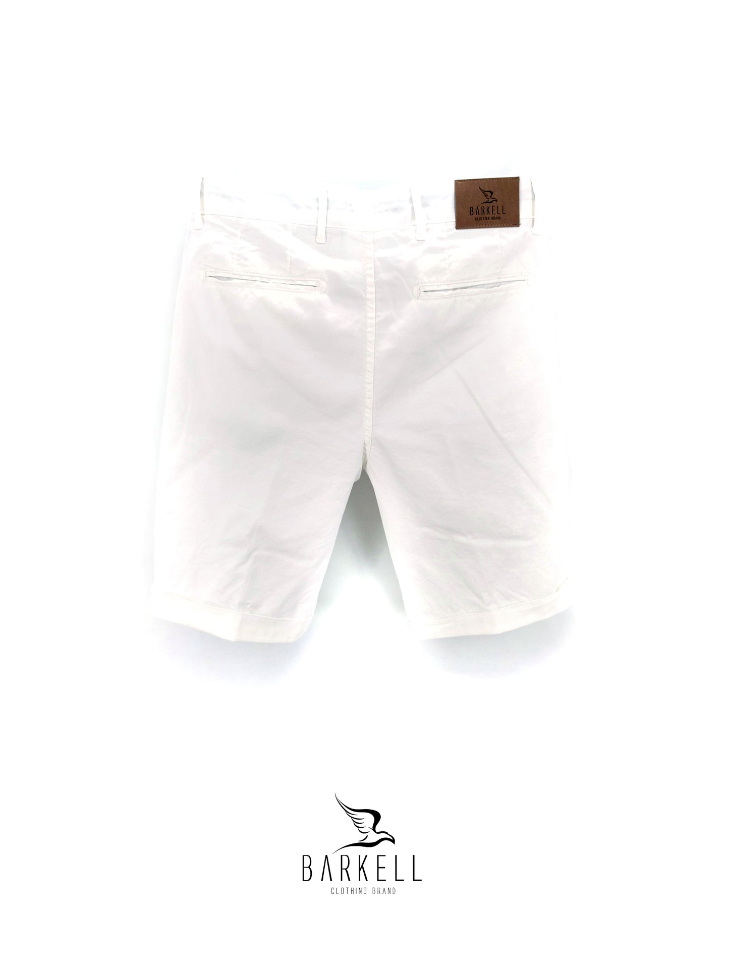 Bermuda Bianco Modello Chinos in Cotone Gabardina