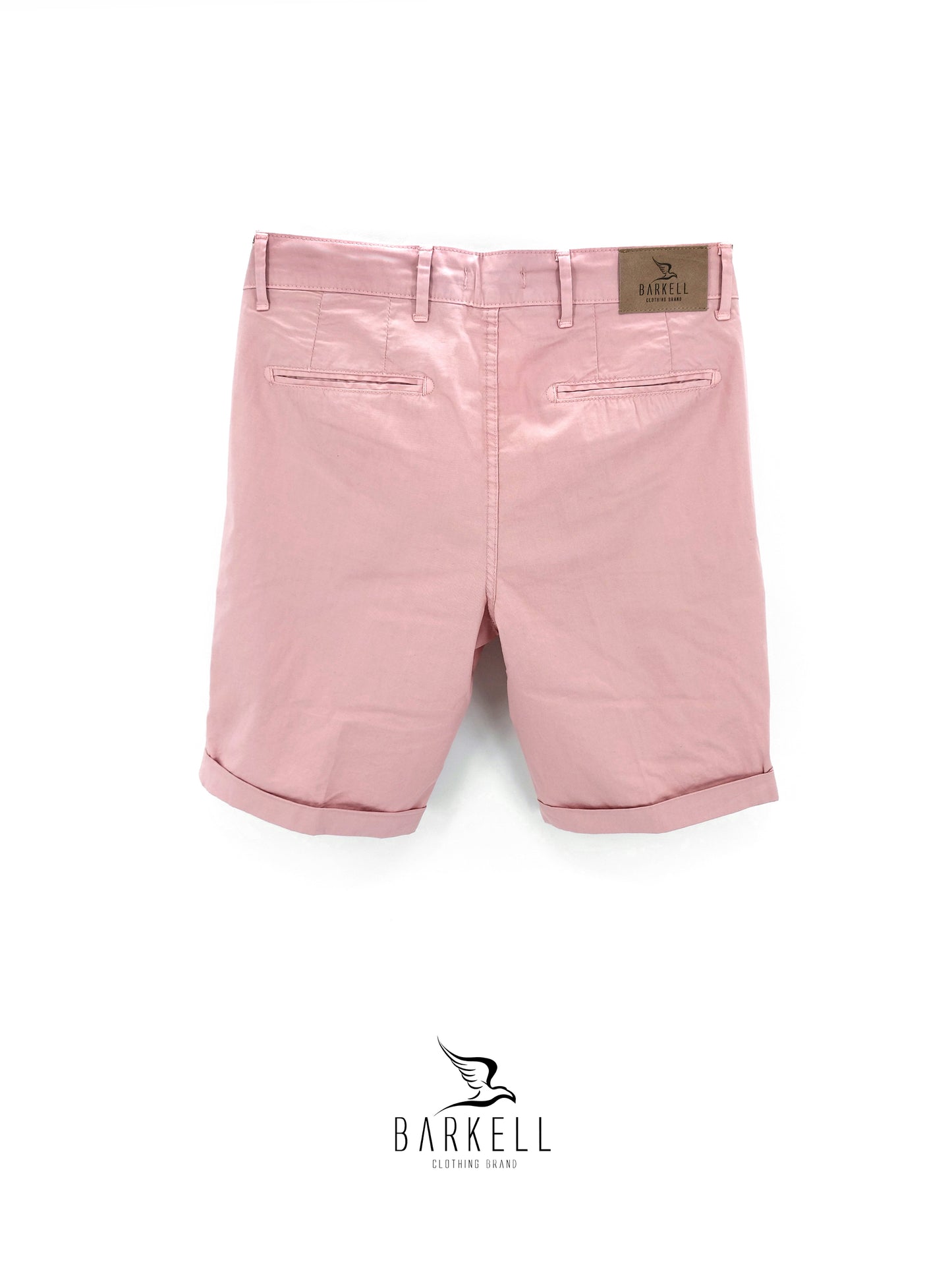 Bermuda Rosa Cipria Modello Chinos in Cotone Gabardina