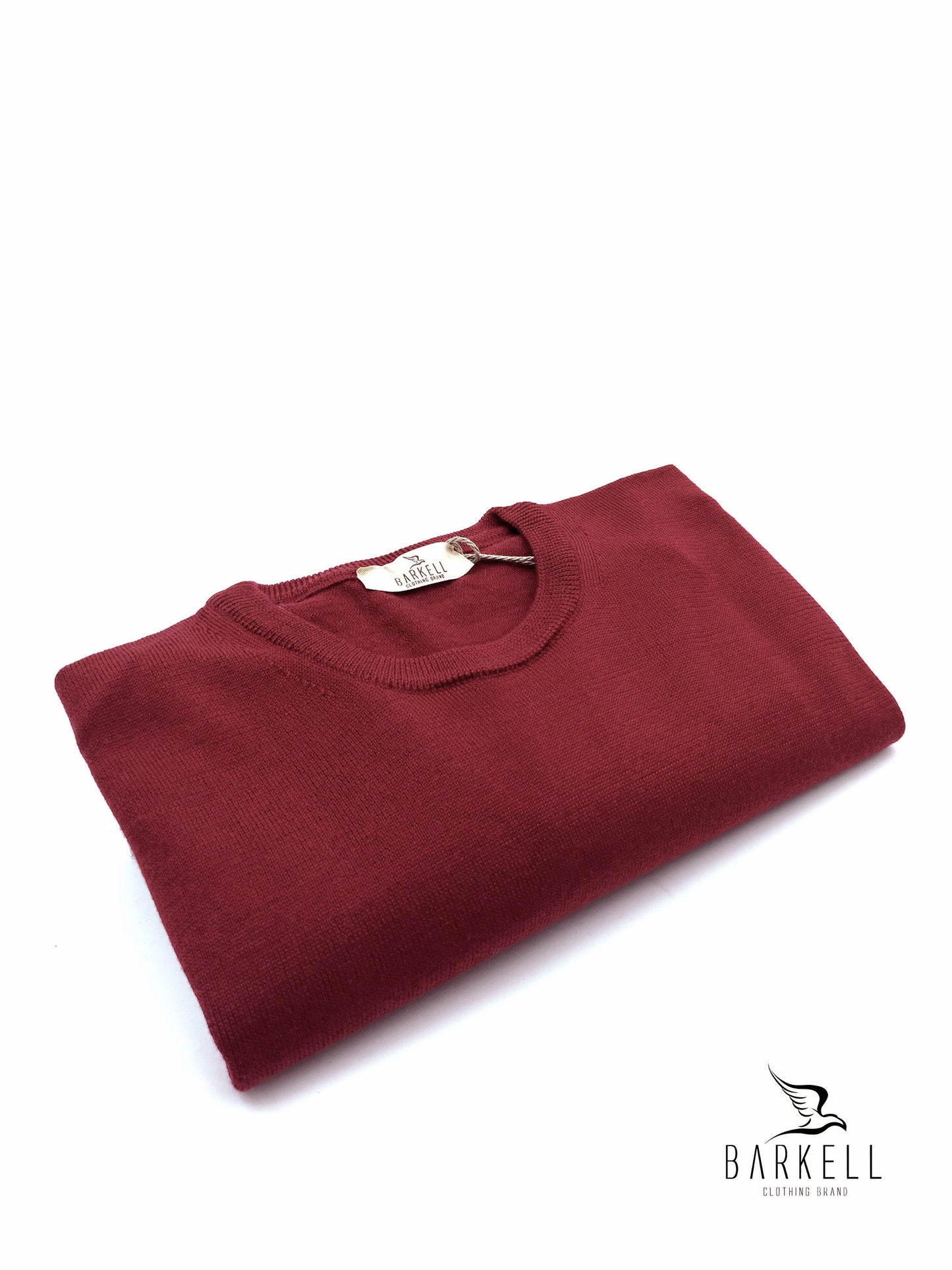 Pull à col rond en pure laine mérinos extrafine en bleu