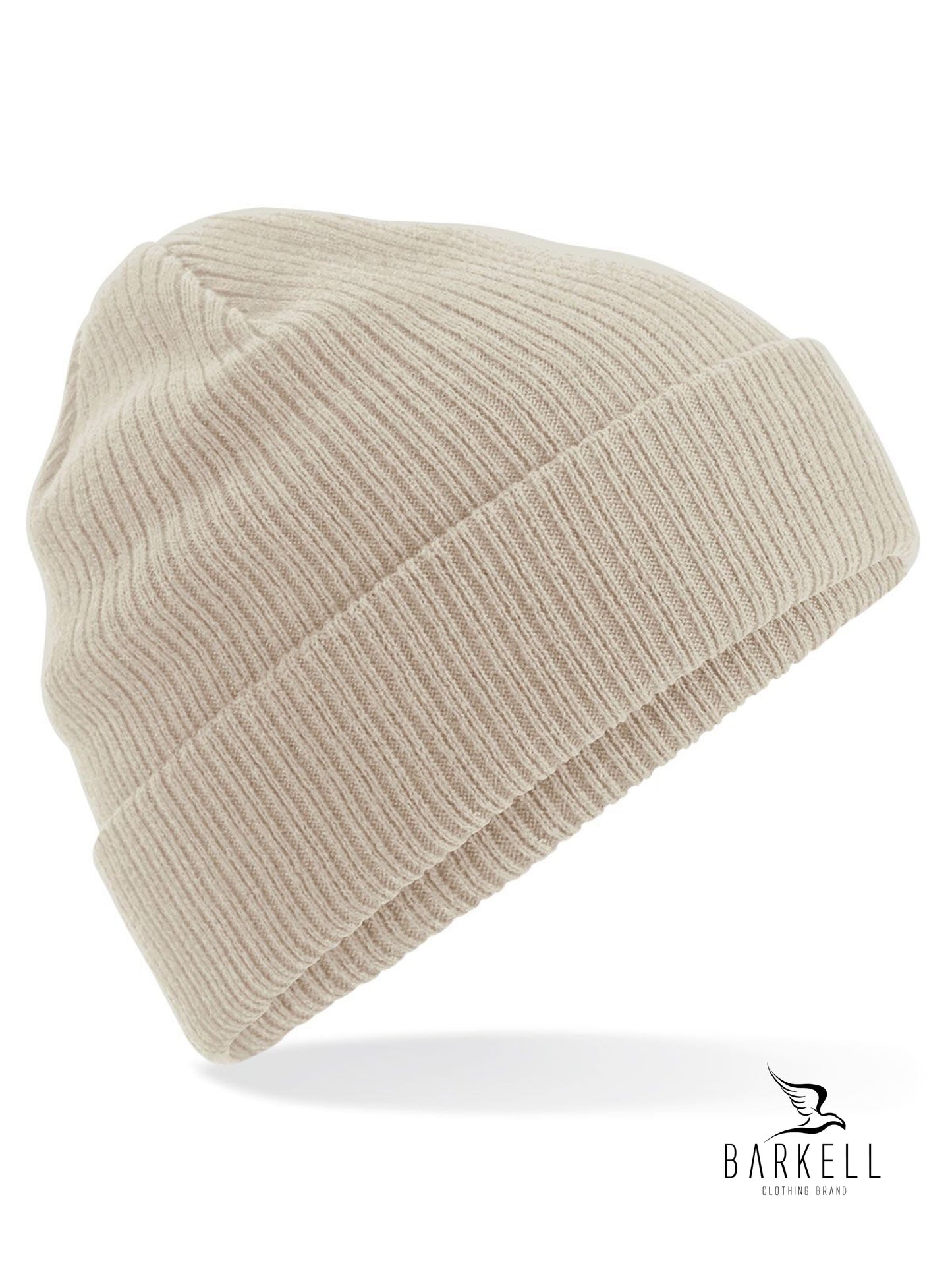 Cappello a Coste in Puro Caldo Cotone Organico Colore Sabbia