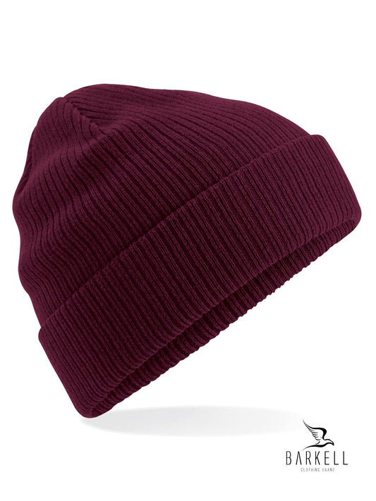 Cappello a Coste in Puro Caldo Cotone Organico Colore Vino