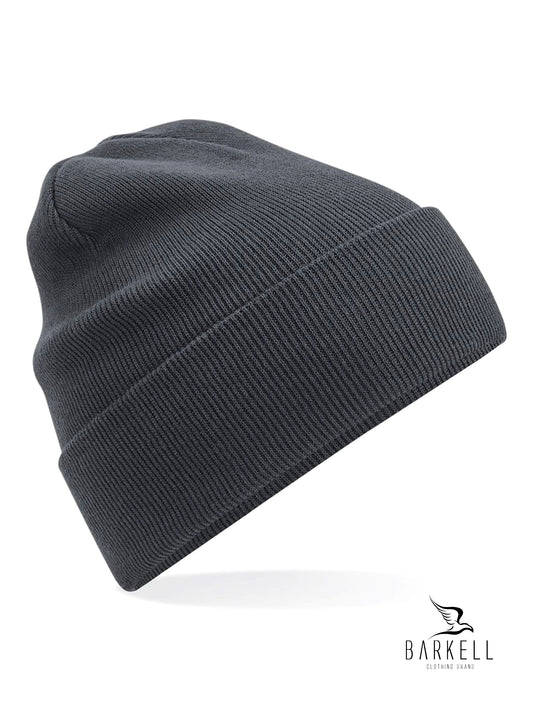 Cappello a Costine in Puro Caldo Cotone Organico Colore Grigio