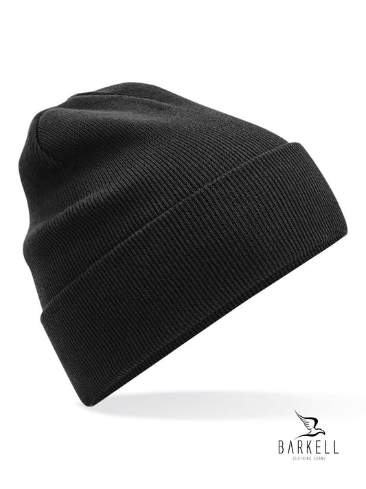 Cappello a Costine in Puro Caldo Cotone Organico Colore Nero