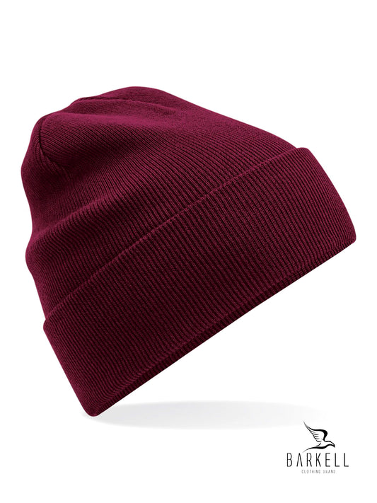 Cappello a Costine in Puro Caldo Cotone Organico Colore Vino
