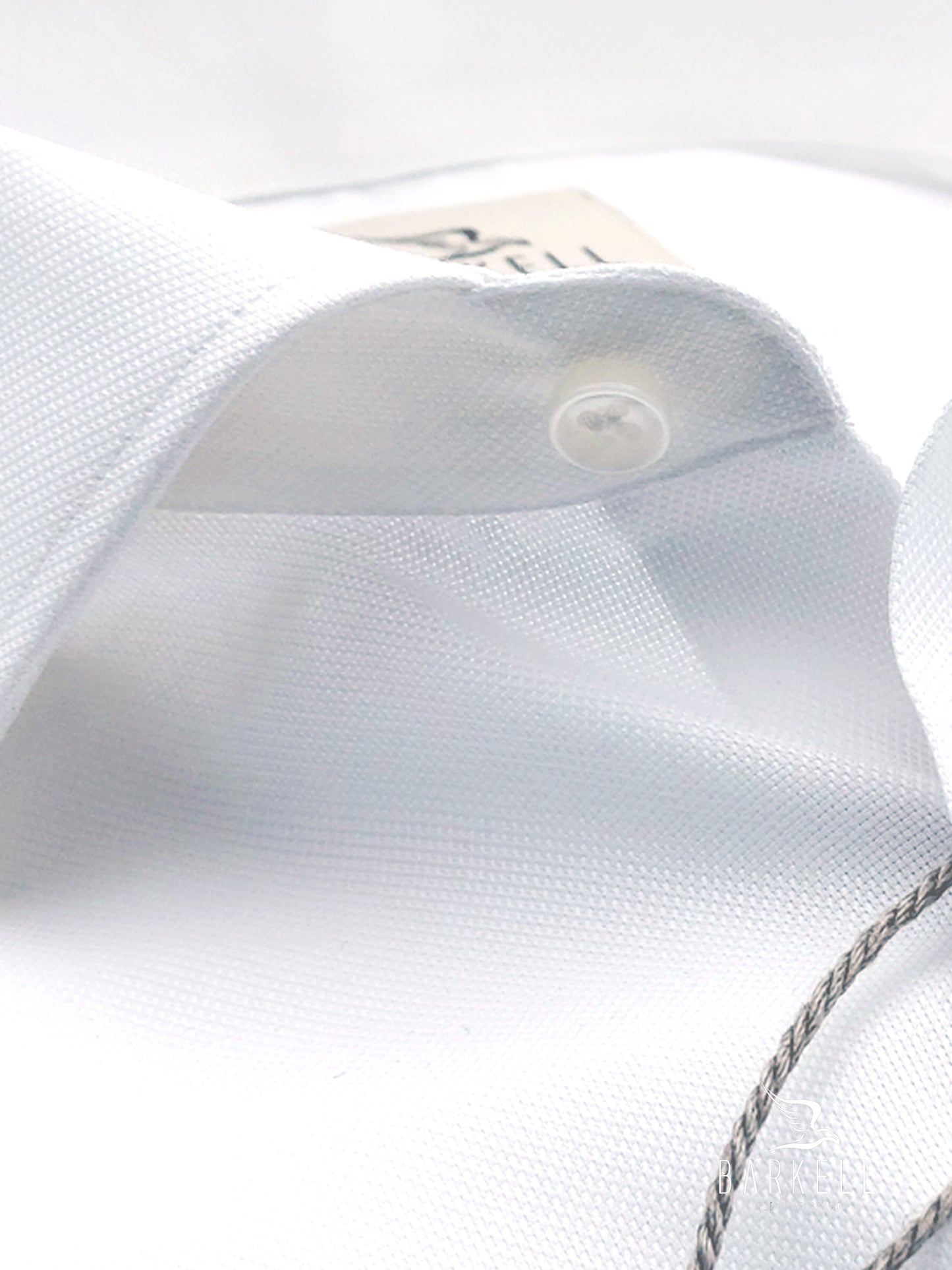 Camicia in Cotone No Stiro Giro Inglese Bianco Collo Francese