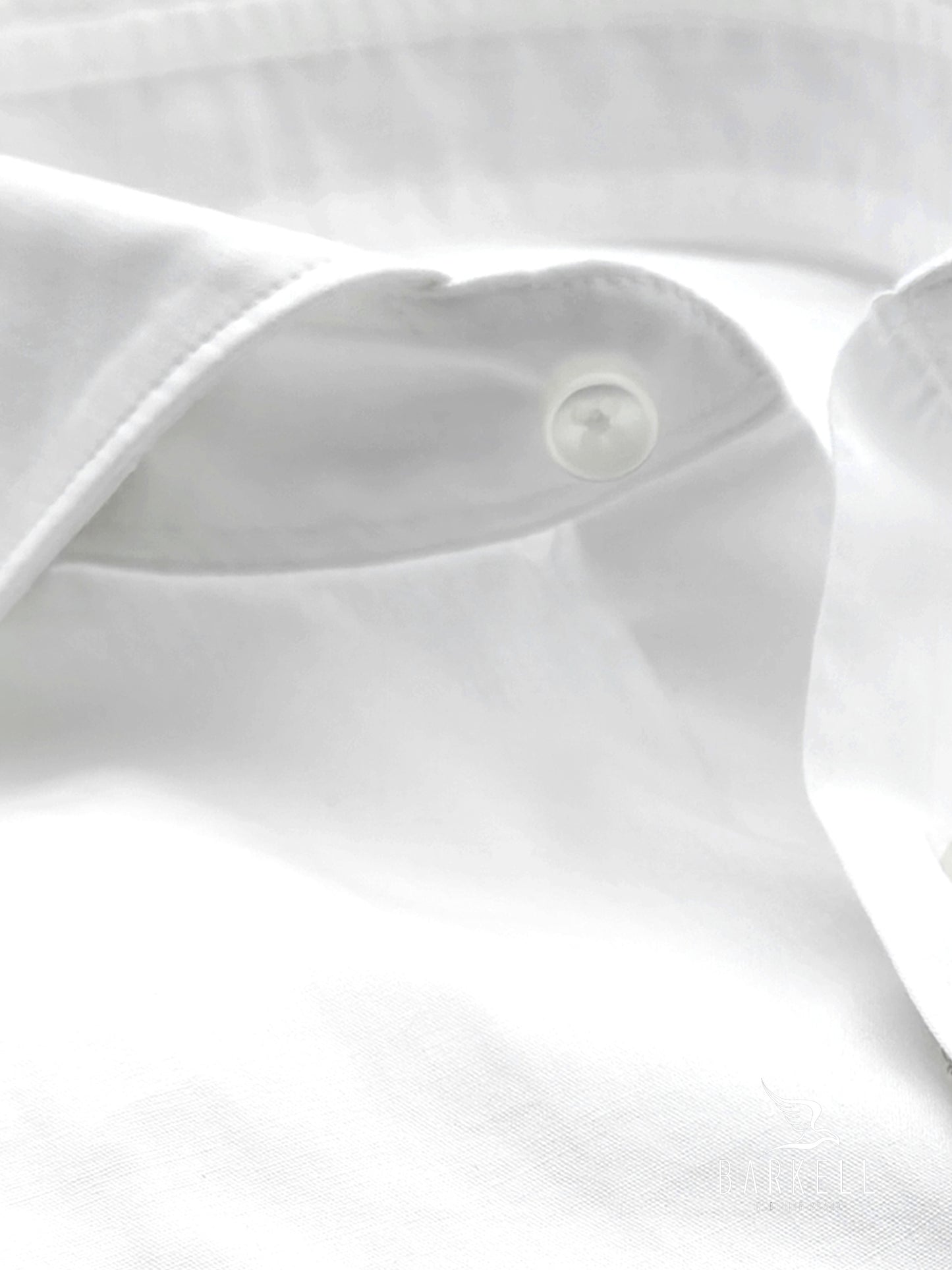 Camicia in Cotone Popeline Bianca Collo Francese Cutaway