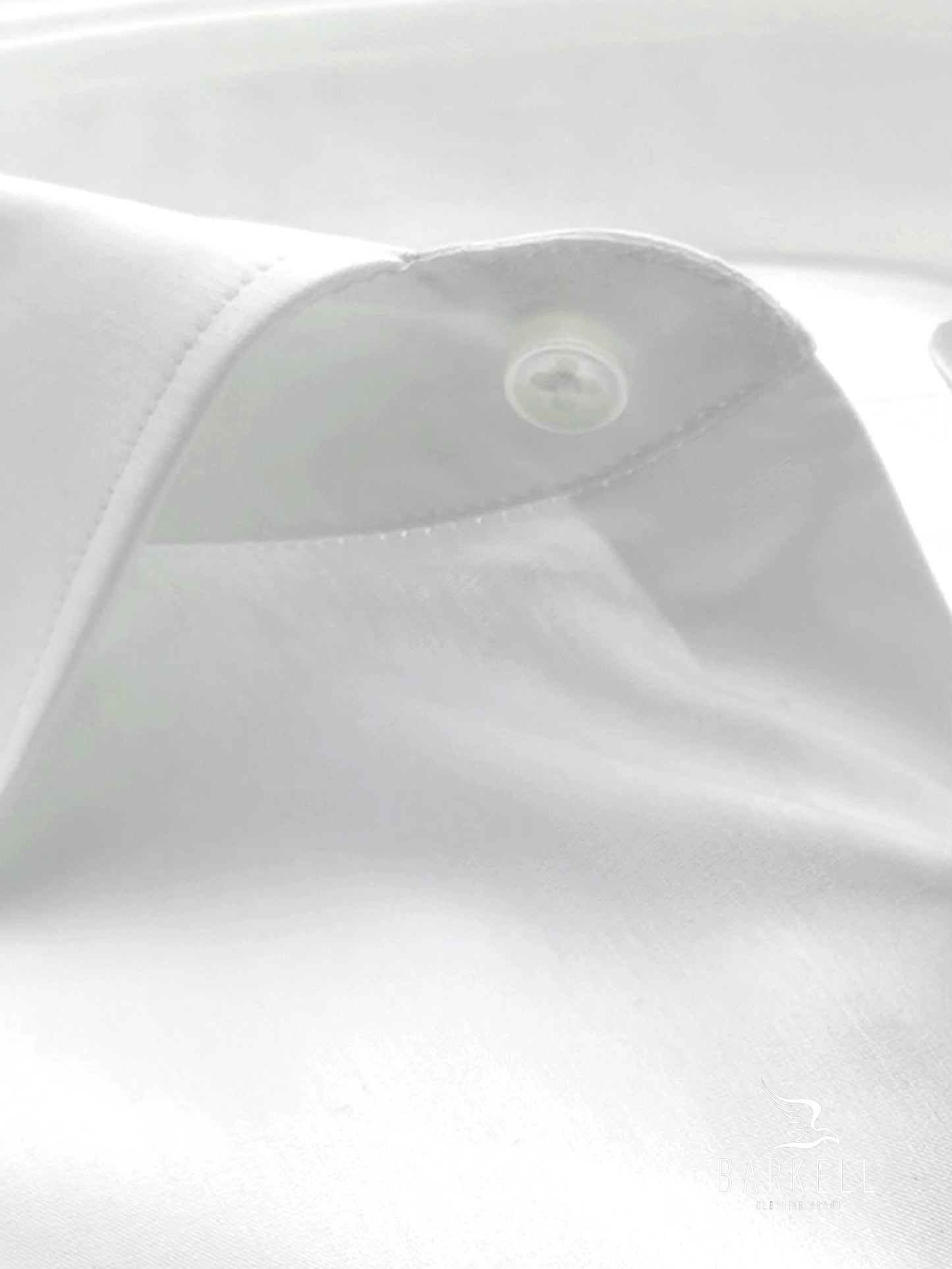 Camicia in Cotone Popeline Bianca Collo Francese