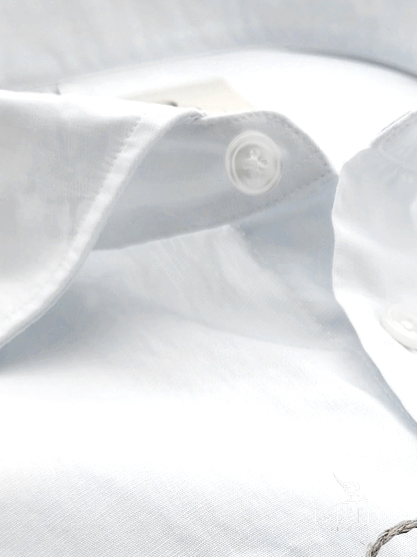 Camicia in Cotone Popeline Bianca Collo Francese Piccolo