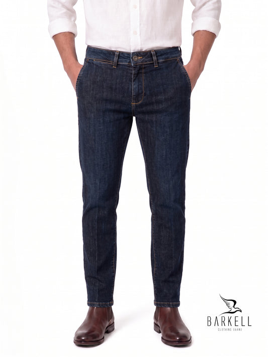 Jeans Modelo Chino Lavado A La Piedra