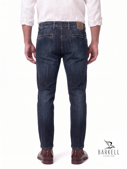 Jeans Modelo Chino Lavado A La Piedra