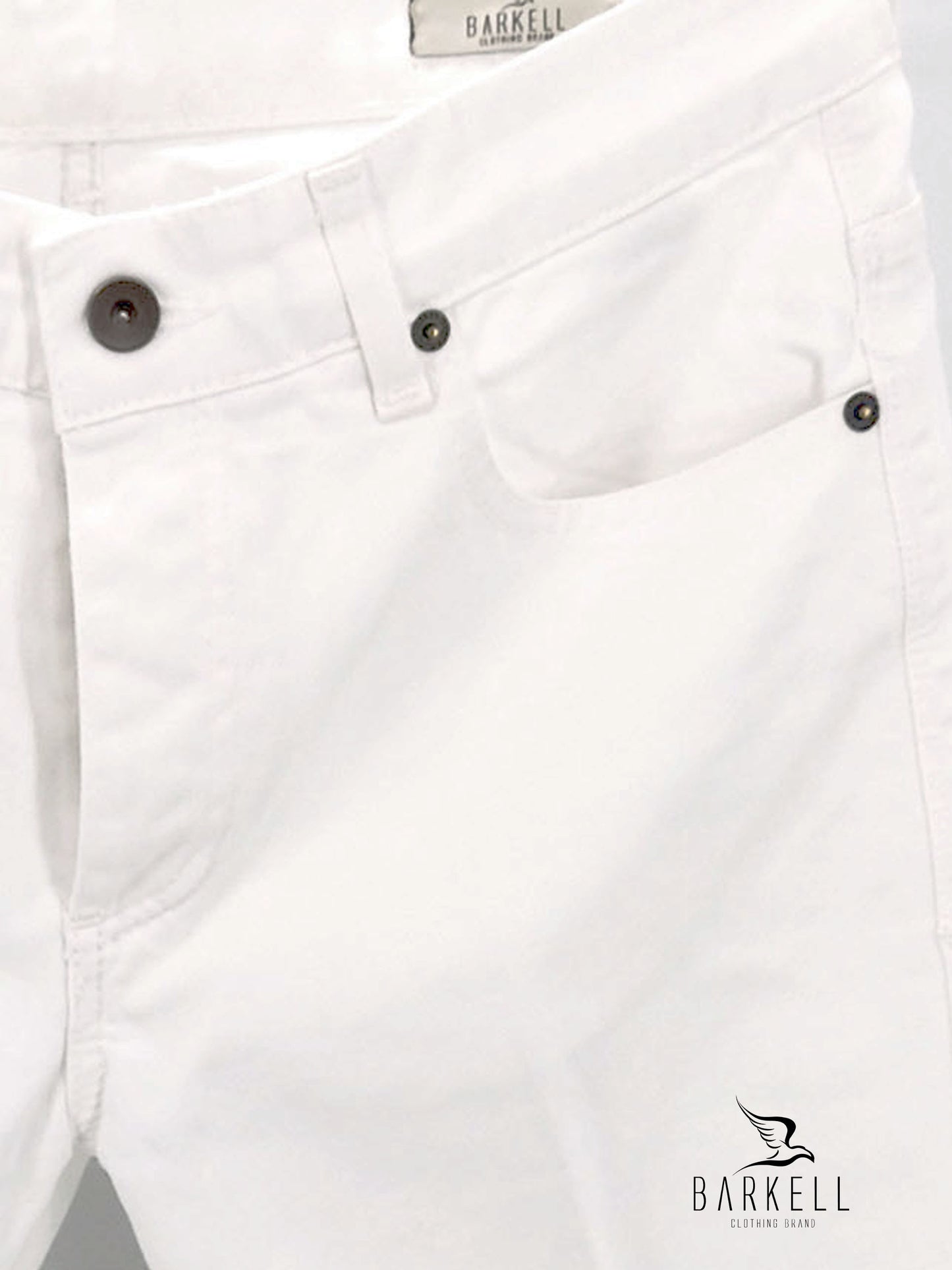 Jeans Modello Cinque Tasche Bianco