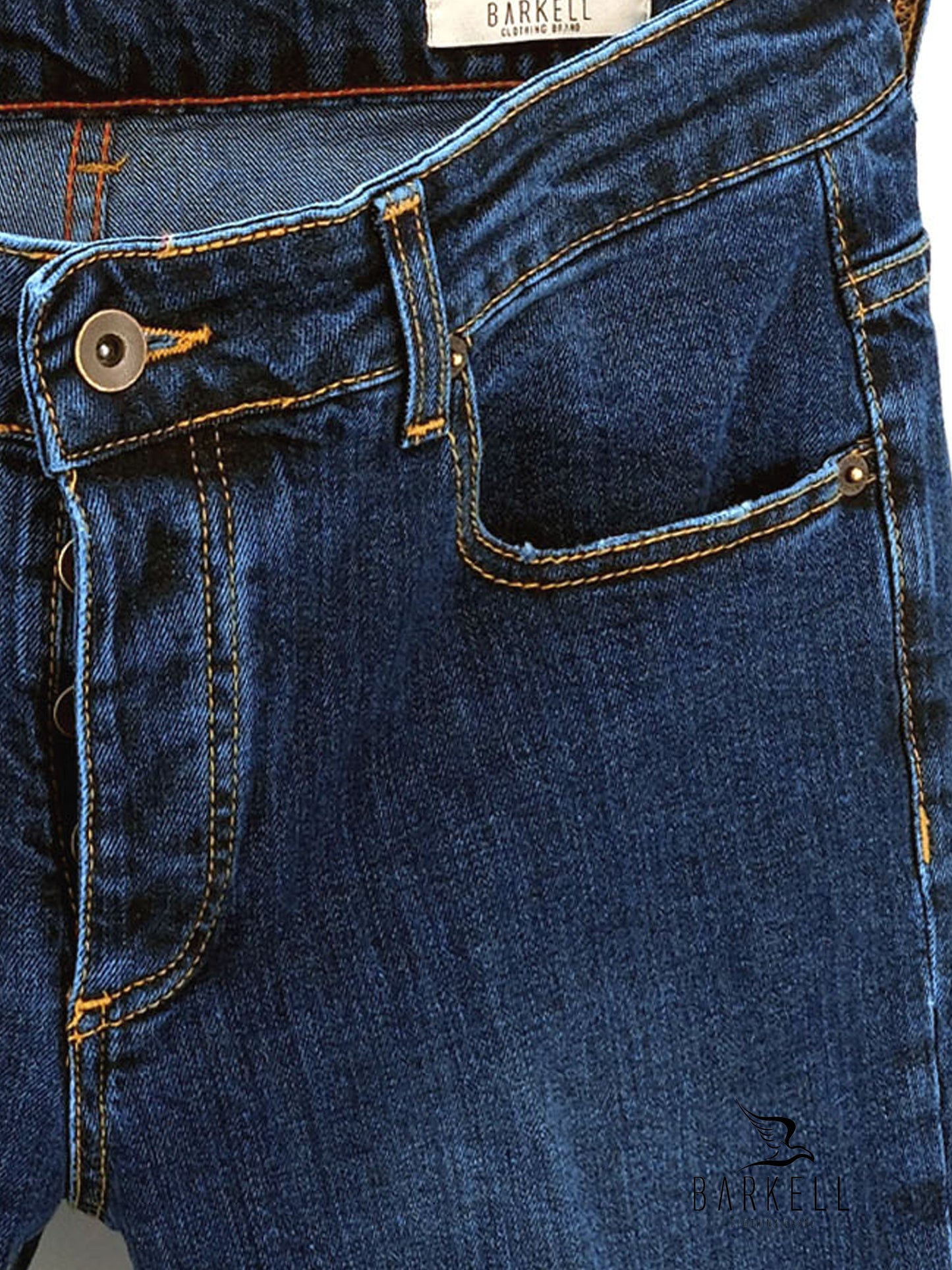 Jeans Modello Cinque Tasche Lavaggio Medio Stone Wash