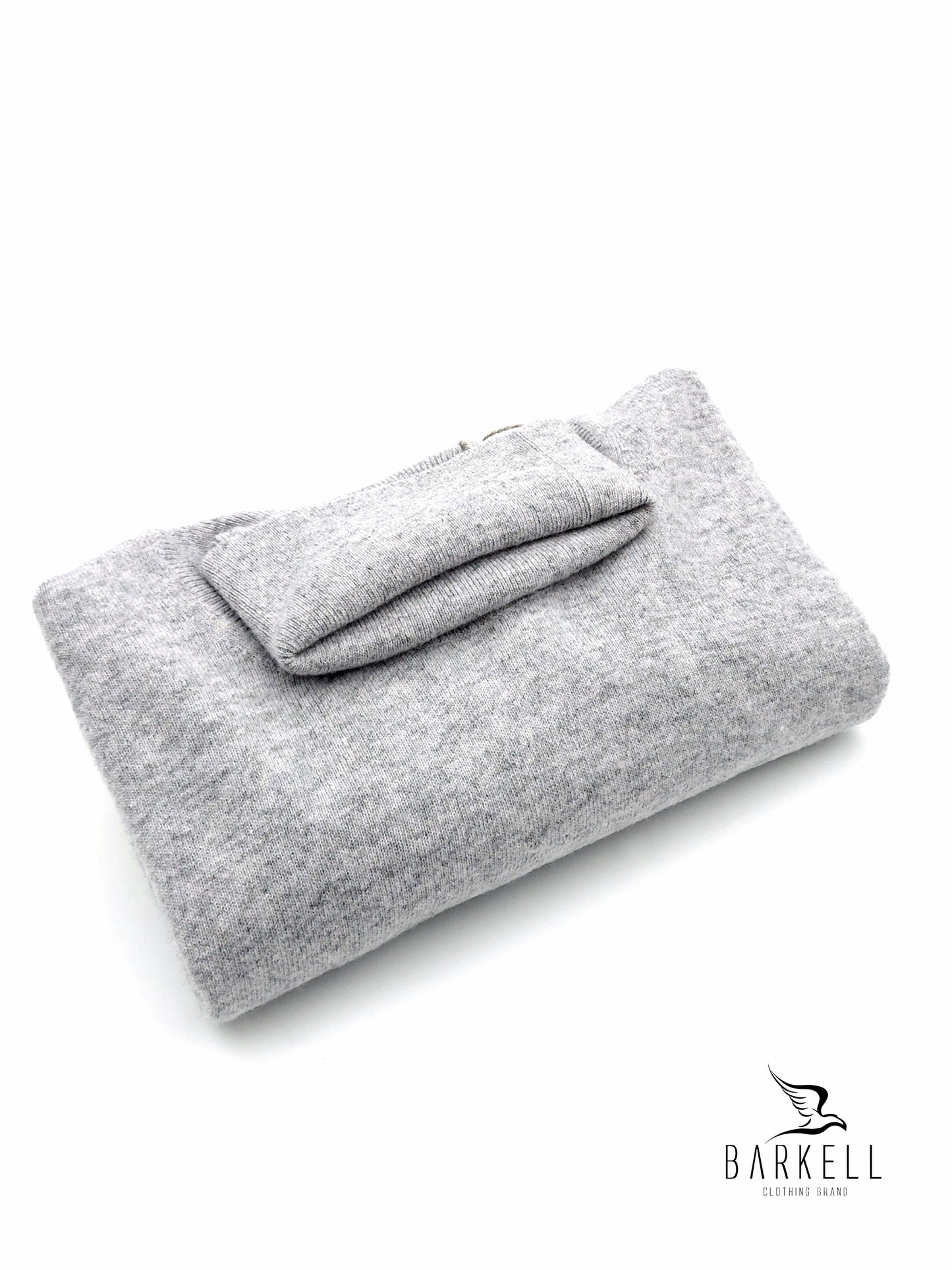 Maglia Dolcevita in Pura Lana Supersoft Color Grigio Chiaro