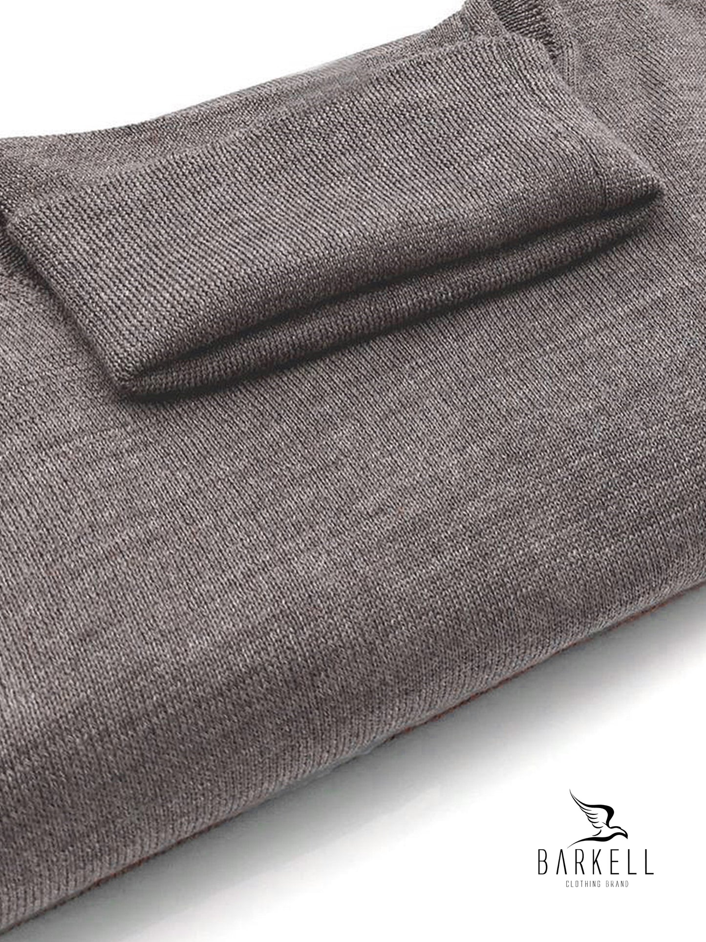 Maglia Dolcevita Rasata in Pura Lana Merinos Extrafine Color Nocciola