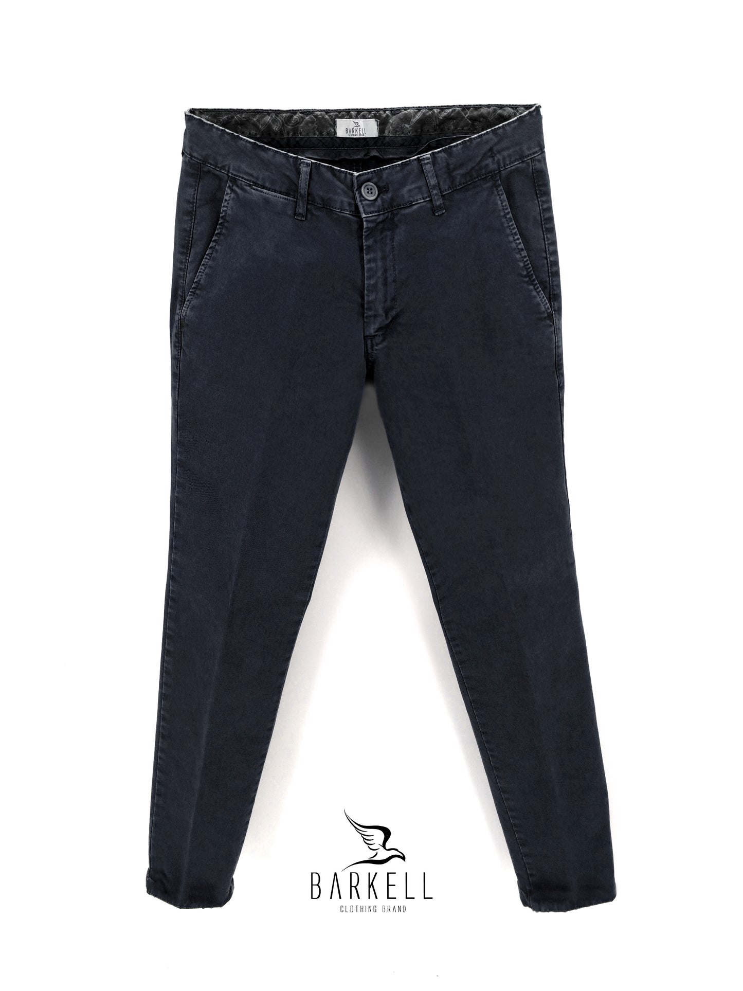 Pantalone Blu Modello Chinos in Cotone Gabardina Ice Vintage